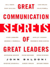 Cover image for Great Communication Secrets of Great Leaders